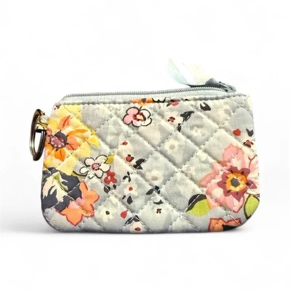 Vera Bradley Floral Card Holder Blue Cream - Picture 3 of 6